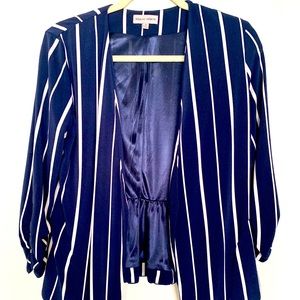 Casual Striped Blazer